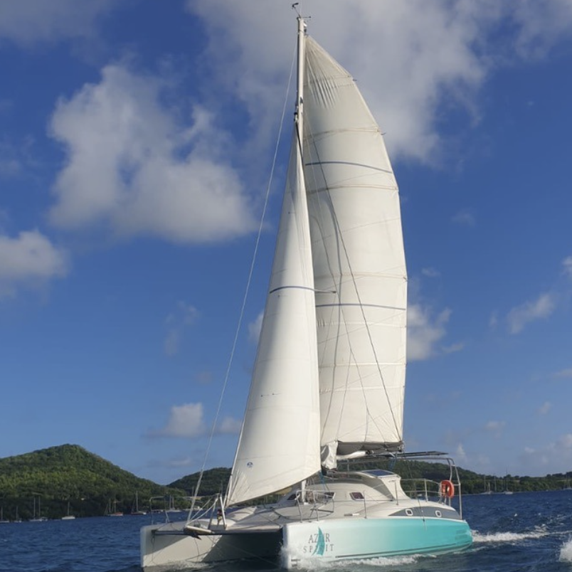 Location Bateau Catamaran Martinique Skipper Marin Plage Salines Rocher Diamant Activites Nautiques Conciergerie Gardiennage Reparation Moteur Expertise Marina Azur Spirit